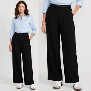 Old Navy NWT Extra High-Waisted Taylor Trouser Wide-Leg Pants black size Large